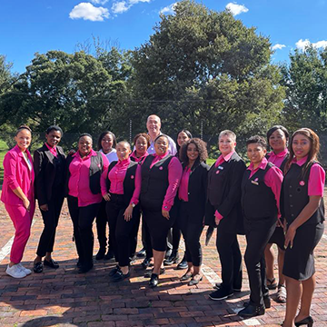 Signature Cosmetics team outdoors